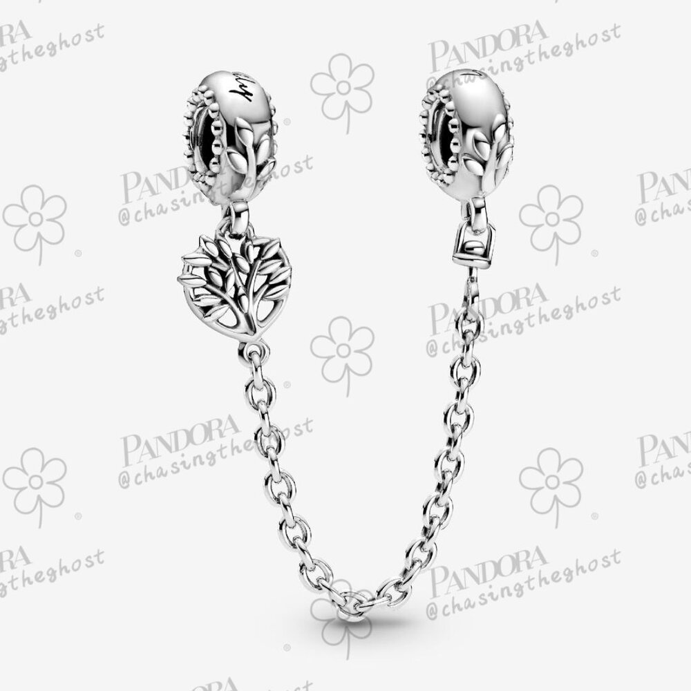 Pandora Heart Family Tree Safety Chain Charm